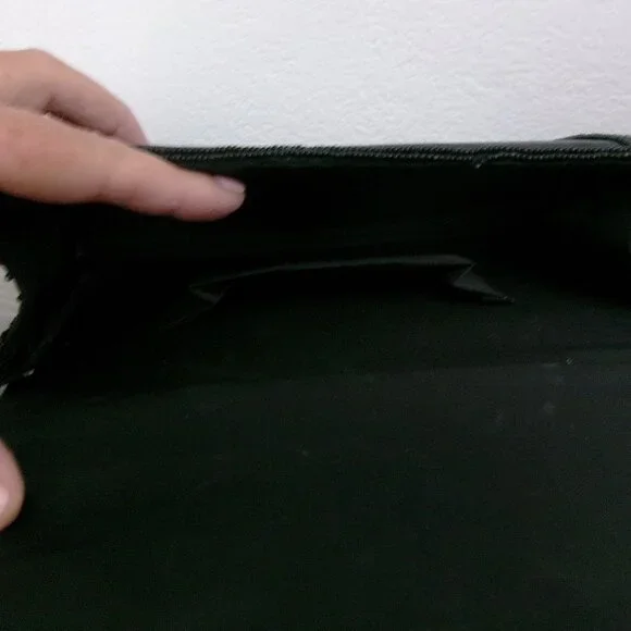 Vintage Beaded Art Deco Style Crossbody Purse Shoulder Bag Multi Color Black Red - Picture 12 of 13